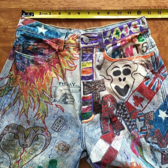 CUSTOM DESTRESSED Vintage Jordache Jeans! - Picture 3 of 12